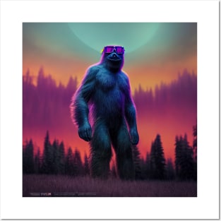 Dope Sasquatch in Nature Posters and Art